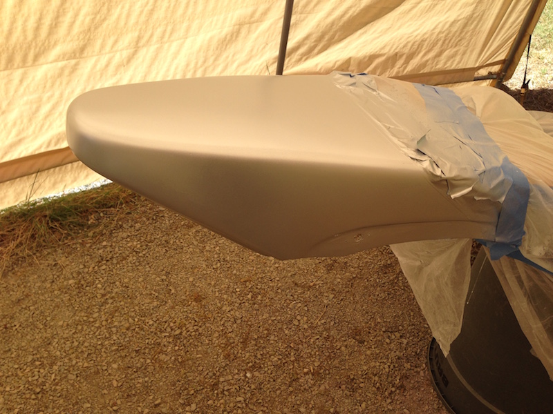 This is the silver base I used under the candy apple laser red midcoat I used on my FV body